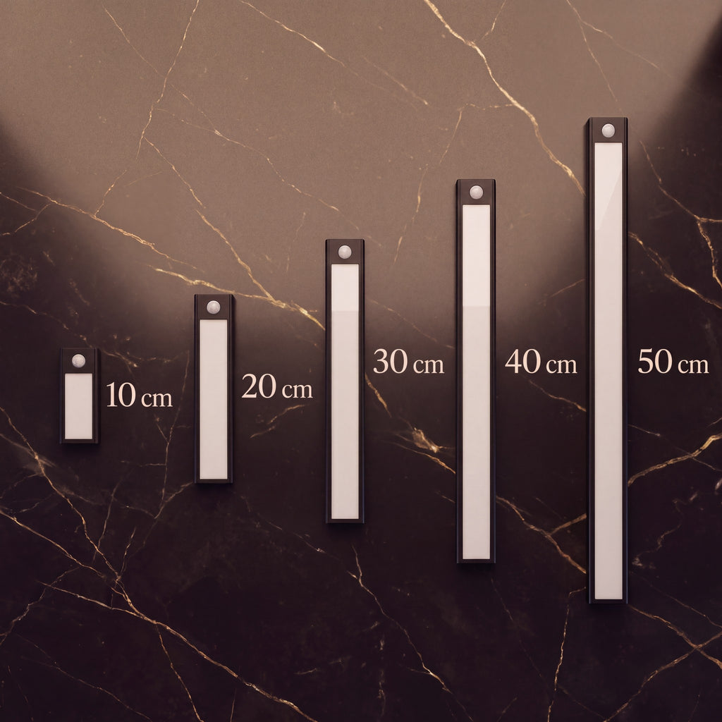 LUMENKANTE Sensorleuchte in 5 Längen: 10 cm, 20 cm, 30 cm, 40 cm, 50 cm